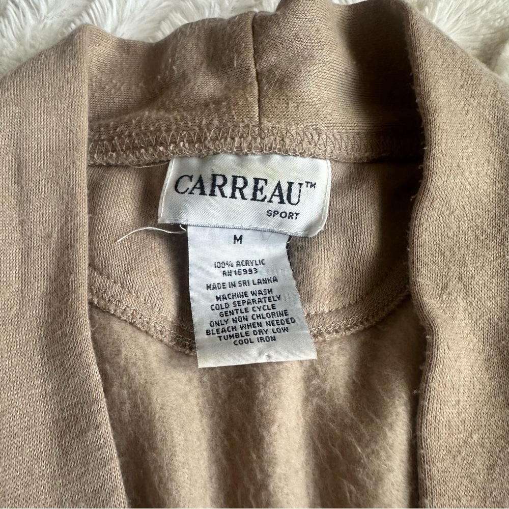 Vintage CARREAU Sport 3D Floral Sweatshirt Cardigan Jacket Bows Cottage Sz M - Picture 7 of 7
